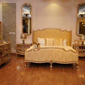 simple wood bed design in pakistan