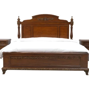 simple wood bed design in pakistan